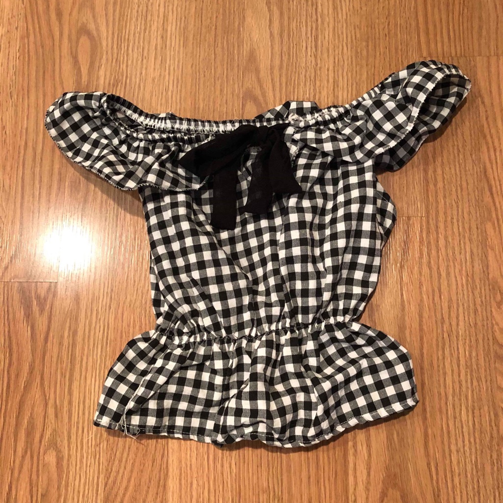 Checkered Pattern Top